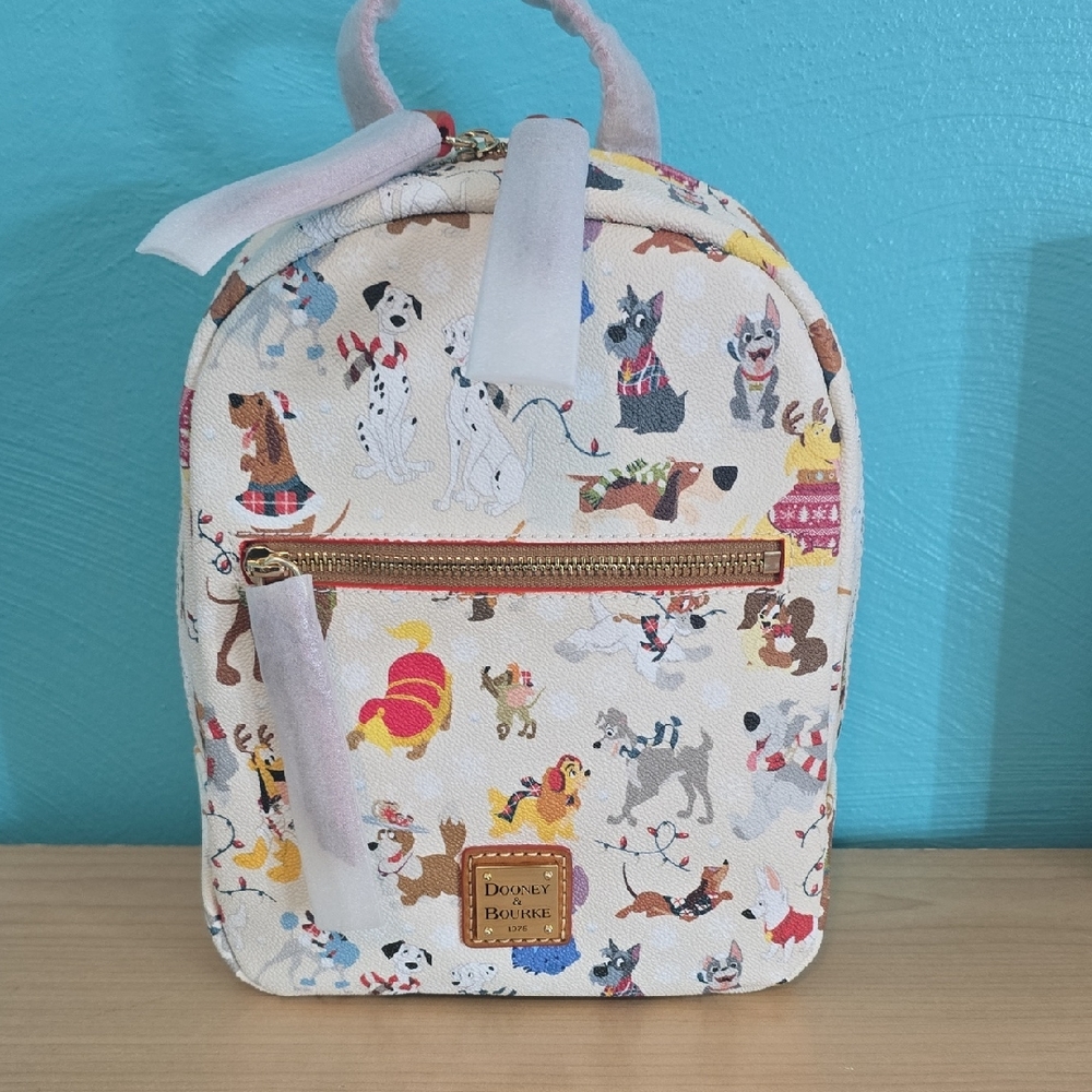 Dooney & Bourke Multicolor Dog Print Backpack